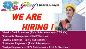 Godrej & Boyce Mfg. Co. Ltd Hiring 2024