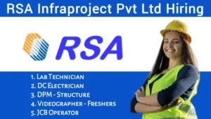 RSA Infraproject Pvt Ltd Hiring 2024