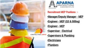 Walk In Interview Aparna Constructions & Estates Pvt Ltd