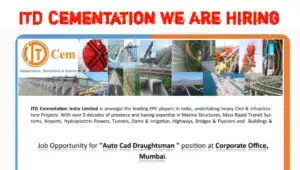 ITD Cementation India Ltd Career 2024