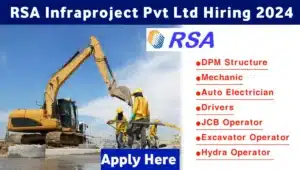 RSA Infraproject Pvt Ltd Job Vacancy 2024