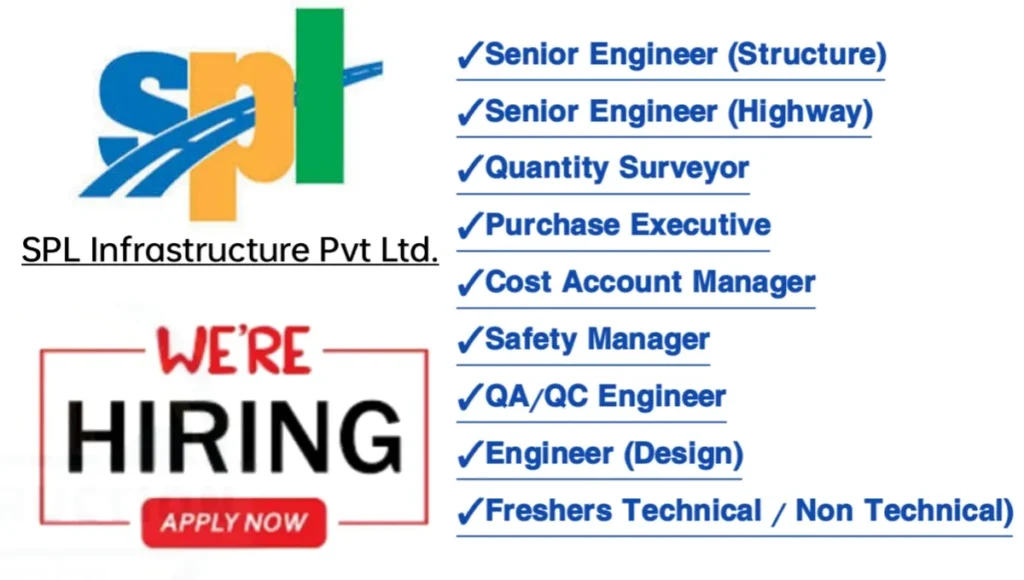 SPL Infrastructure Pvt Ltd Hiring 2024