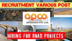 Apco Infratech Recruitment Various Post