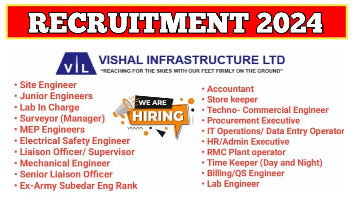 Vishal Infrastructure Ltd Recruitment 2024