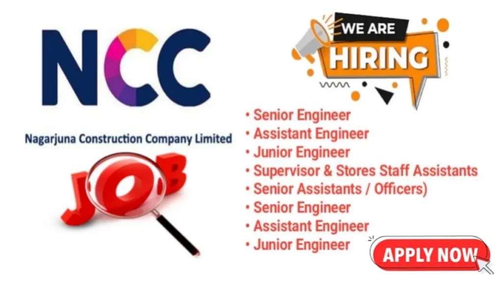 NCC Ltd Multiple Position Hiring April 2024