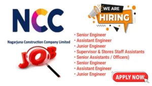 NCC Ltd Multiple Position Hiring April 2024