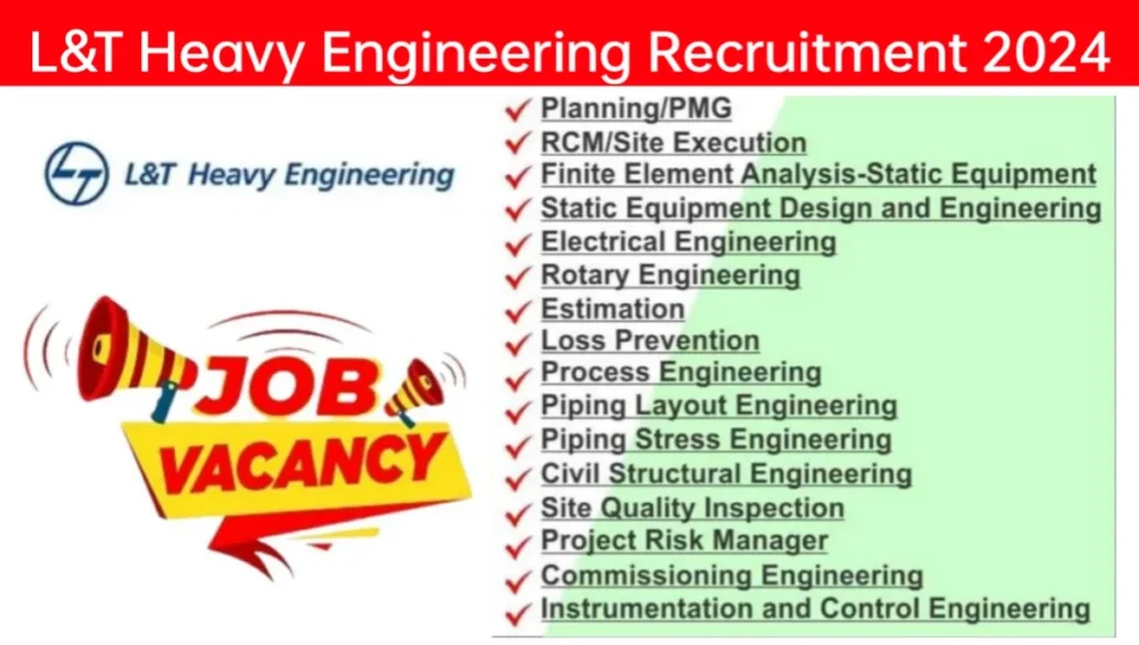 L&T Heavy Engineering Recruitment April 2024