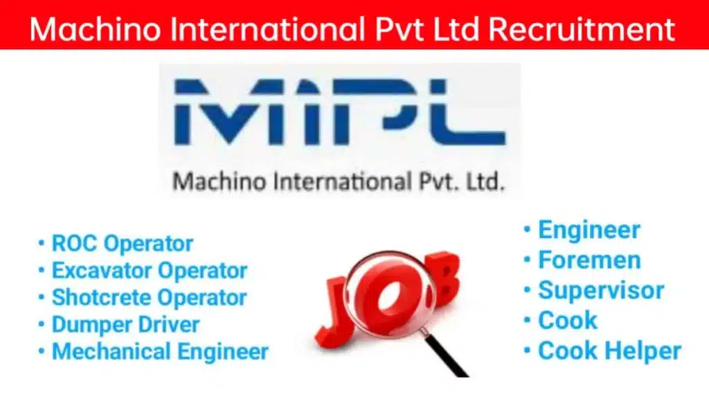 Machino International Pvt Ltd Hiring 2024