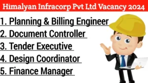 Himalyan Infracorp Pvt Ltd Hiring 2024