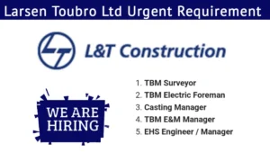 Larsen and Toubro New Job Opening 