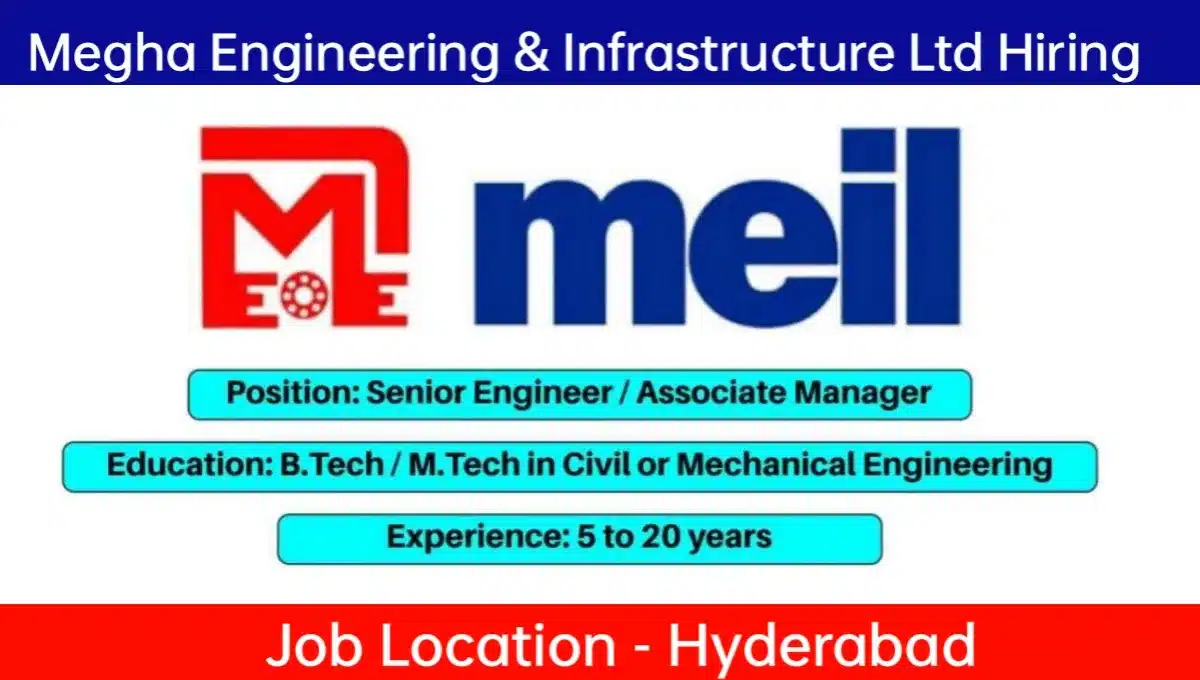 Megha Engineering & Infrastructure Ltd Latest Vacancy 2024