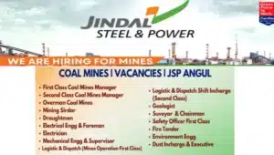 Jindal Steel & Power Ltd Mega Walk In Interview 2024