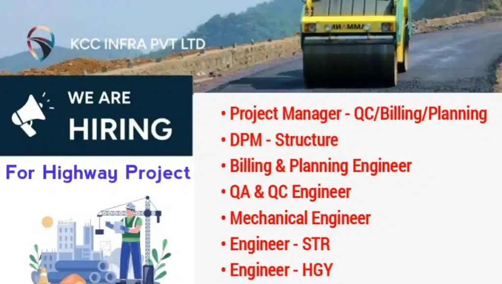 KCC Infra Pvt Ltd Job 2024