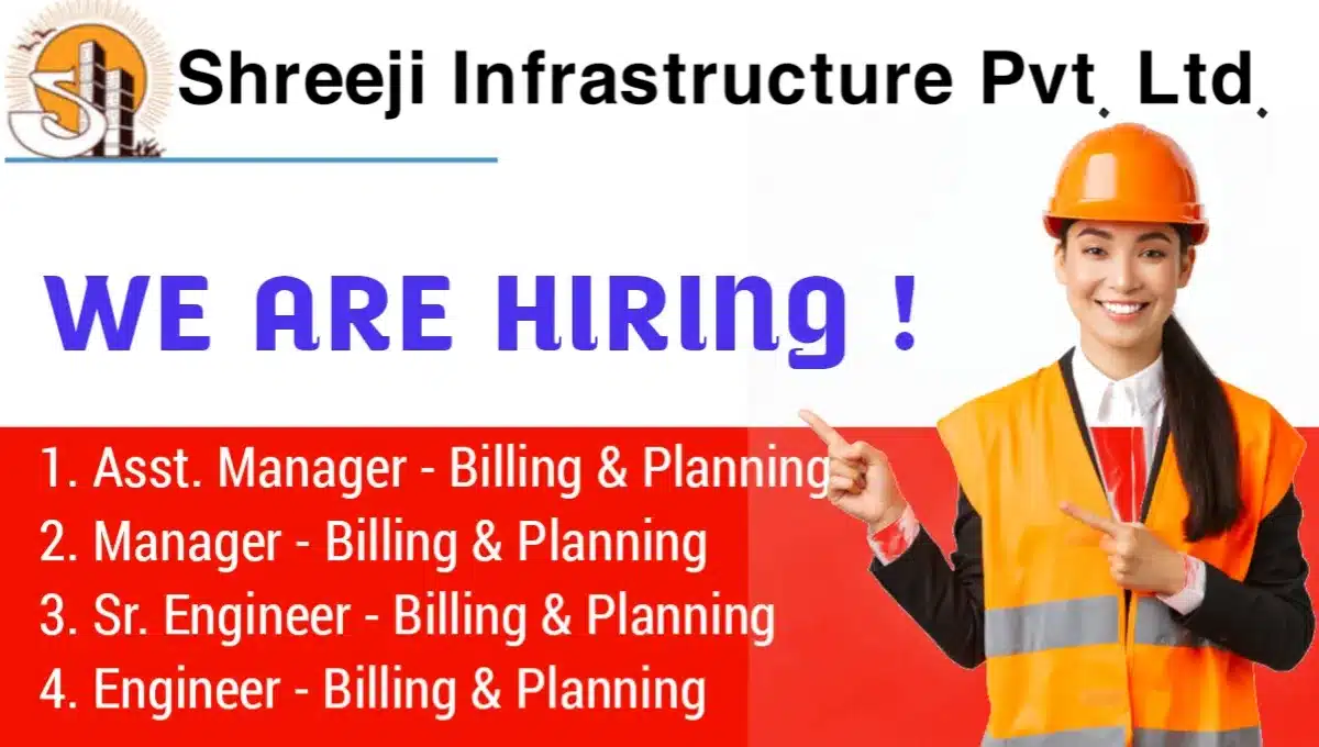 Shreeji Infrastructure India Pvt. Ltd Walk In Interview 2024 | For ...