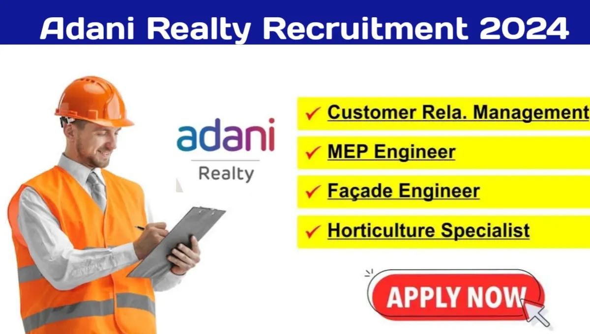 We Are Hiring Now Adani Realty