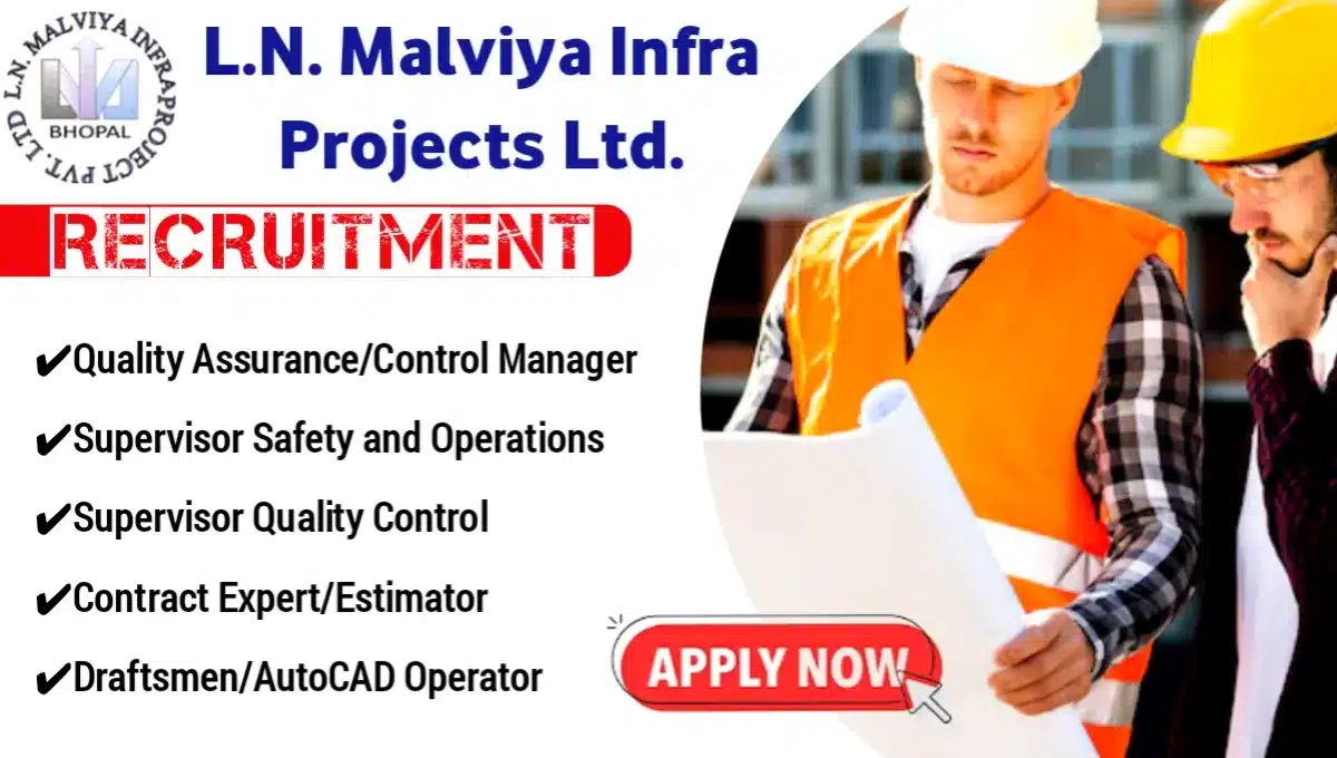 Job Vacancy At L.N. Malviya Infra Projects