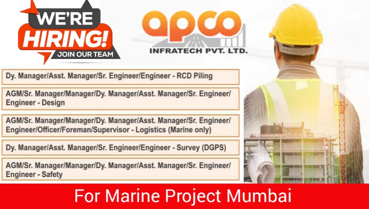 Job Vacancy At Apco Infratech Pvt Ltd