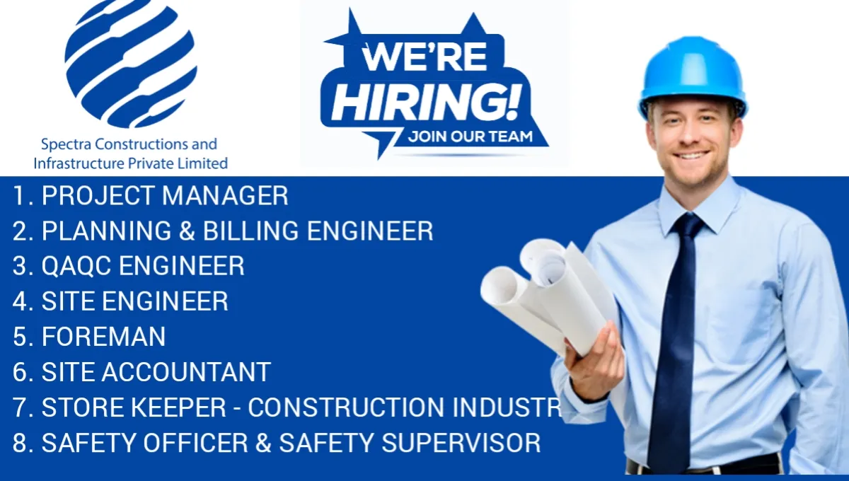 Spectra Construction & Infrastructure Hiring 2024 | For Site Engineer ...