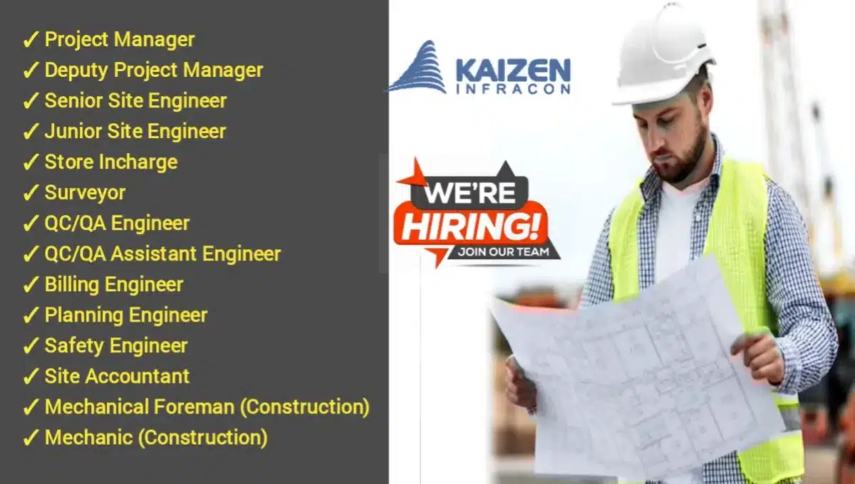 Job Opportunity At Kaizen Infracon