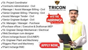 Tricon Infra Buildtech Pvt Ltd Walk In Interview 2024