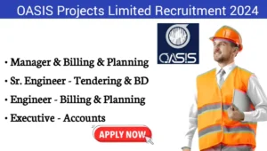 OASIS Projects Ltd Vacancy 2024