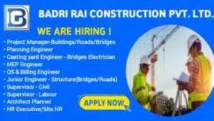 Badri Rai Construction Pvt Ltd Hiring 2024
