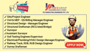 PD Consulting Engineers Urgent Hiring 2024