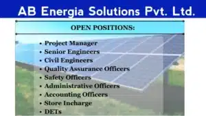 AB Energia Solutions Pvt Ltd Hiring 2024