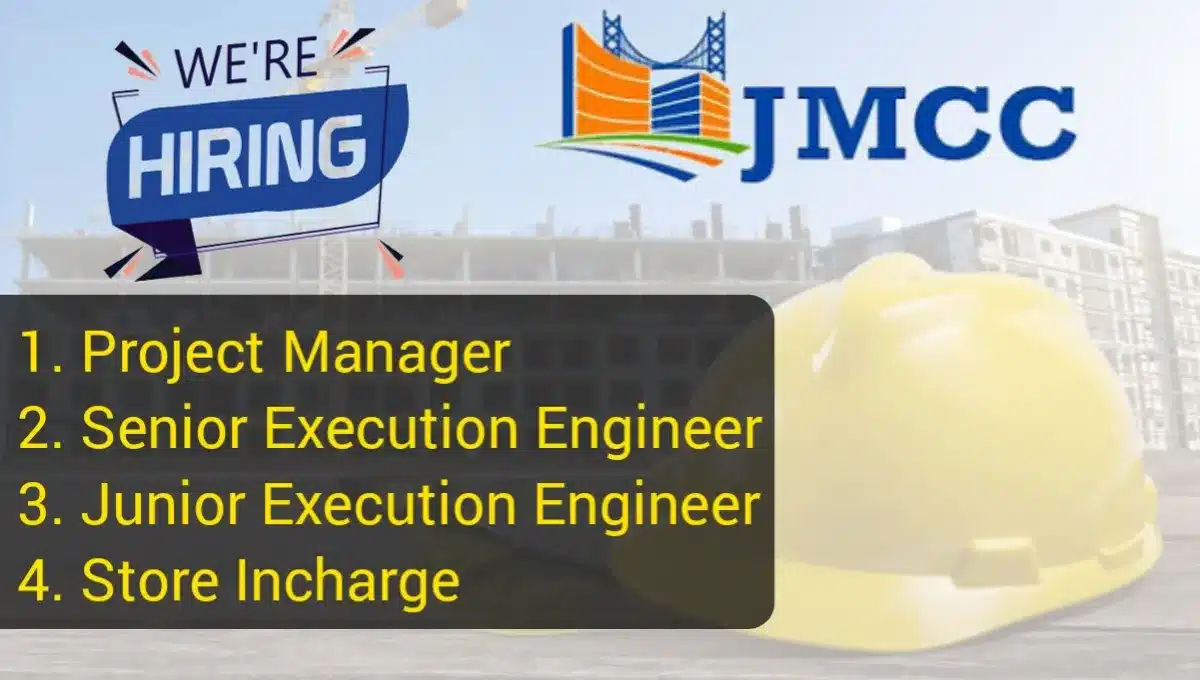 JMCC Infra Projects Pvt Ltd Hiring 2024