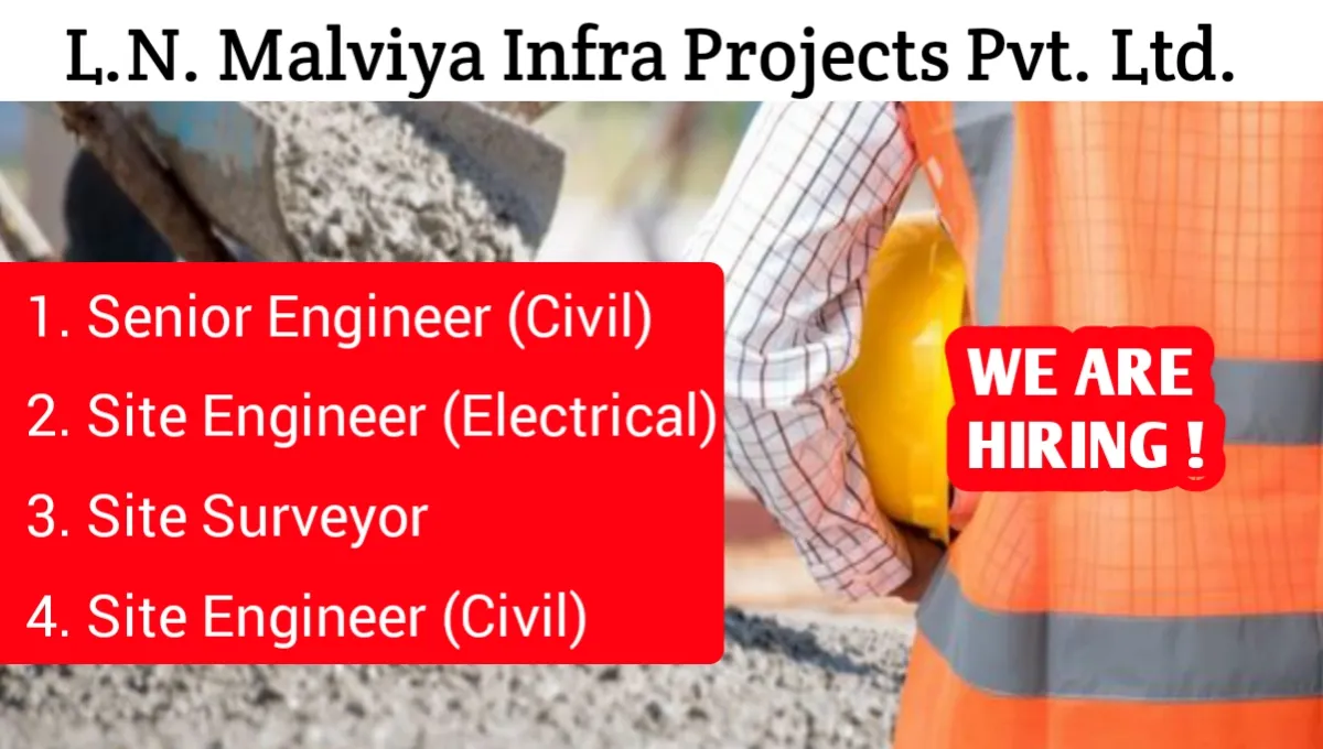 Career Opportunity At L.N. Malviya Infra Projects Pvt Ltd