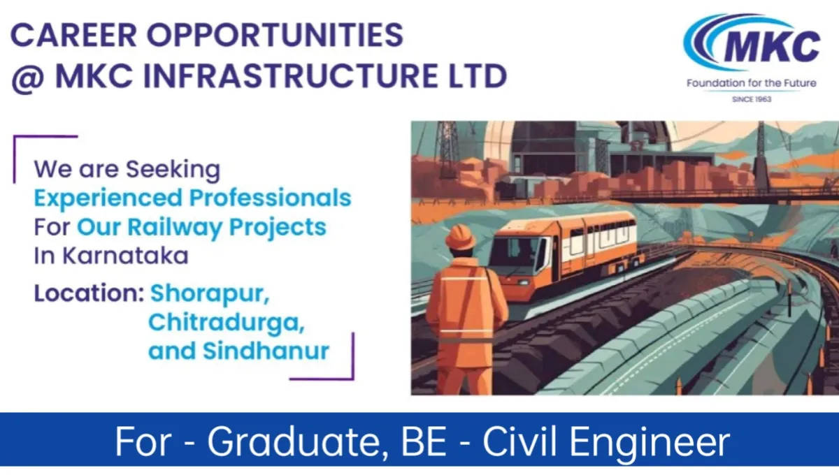 Career Opportunities MKC Infrastructure Ltd