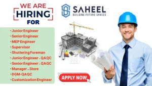 Saheel Properties Urgent Hiring 2024