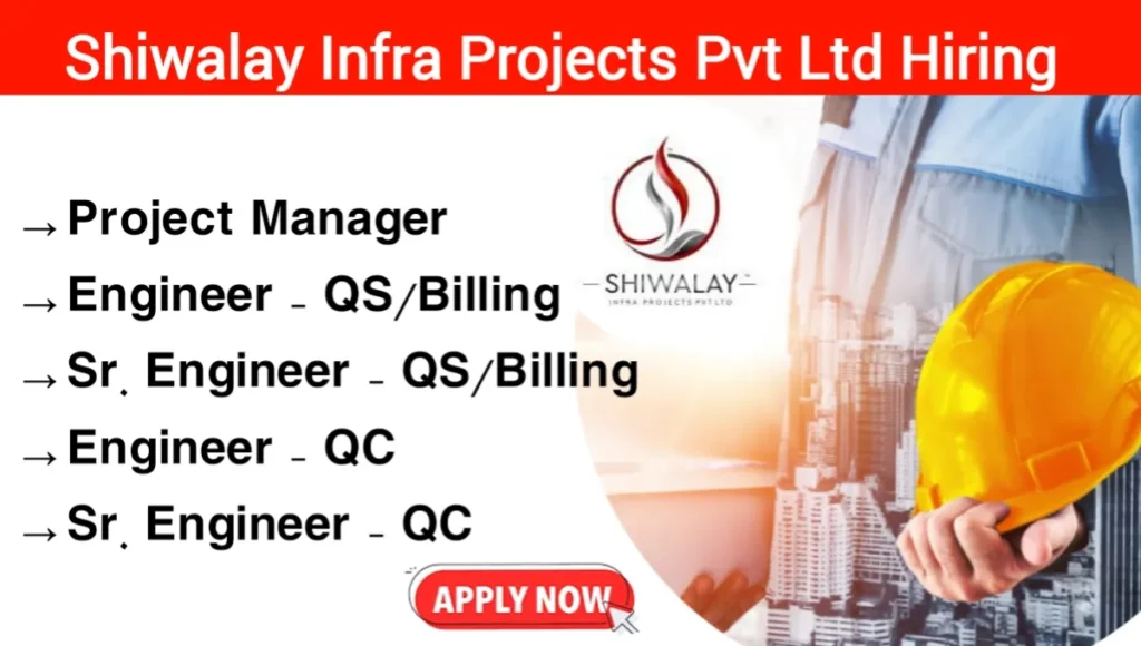 Shiwalay Infra Projects Pvt Ltd Hiring 2024