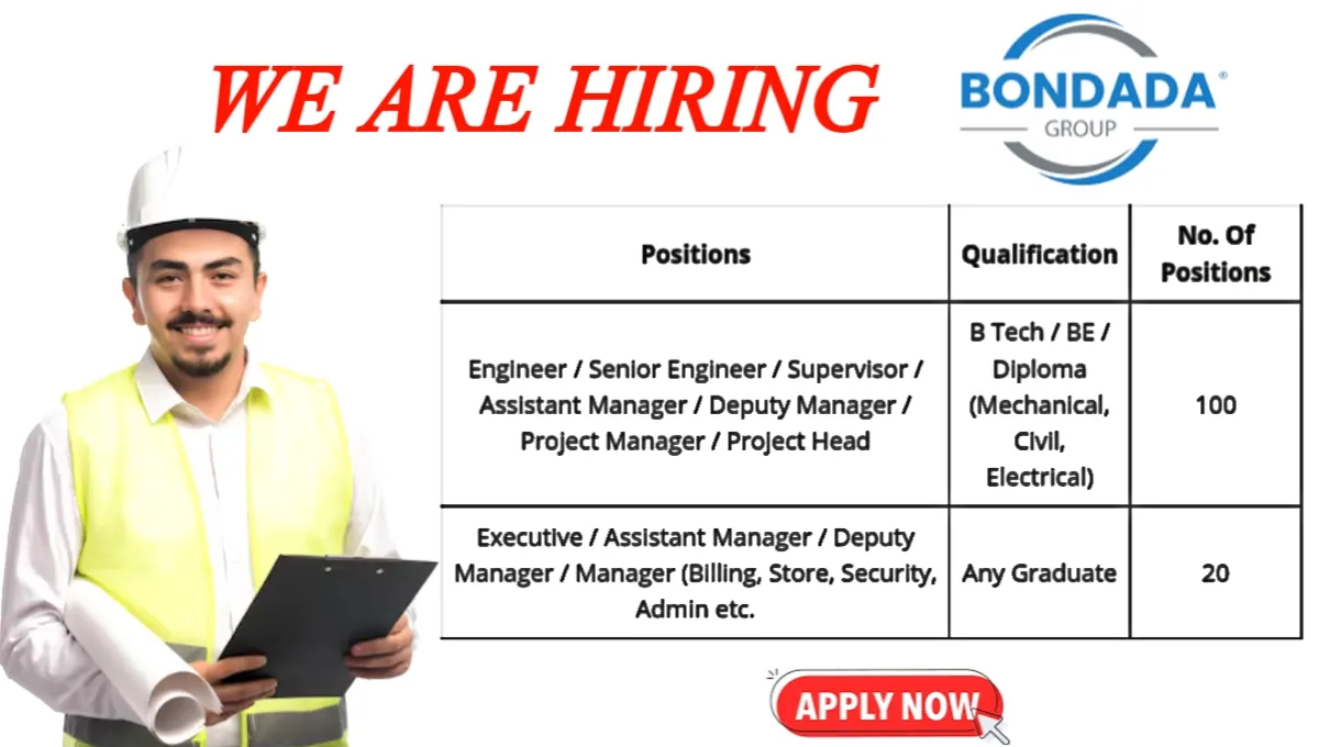 Bondada Group Recruitment Drive 2024