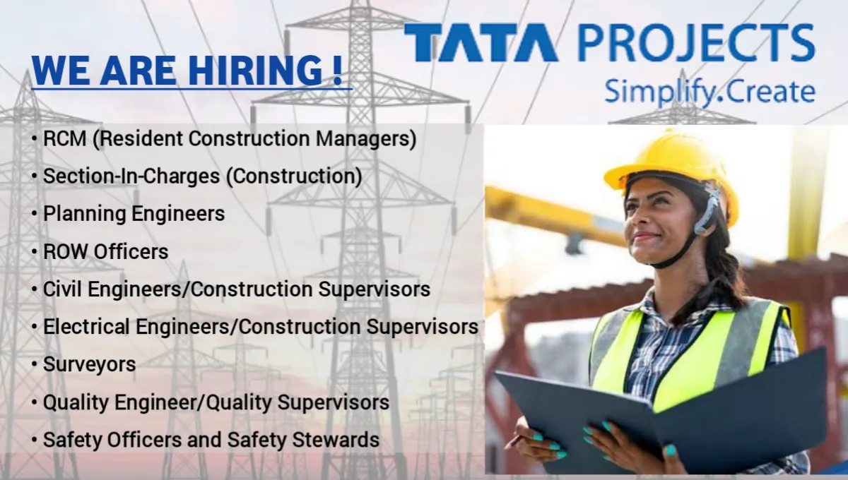 Tata Projects Ltd Walk-In Recruitment Drive