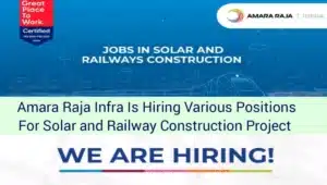 Amara Raja Infra Jobs