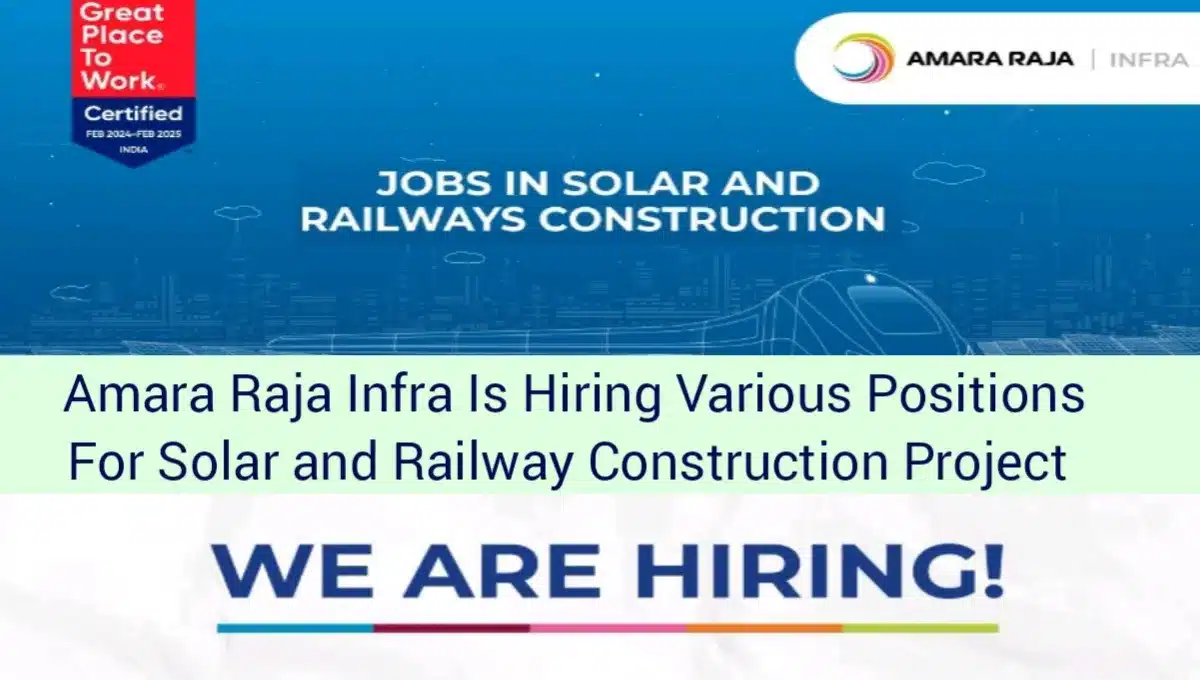 Amara Raja Infra Jobs