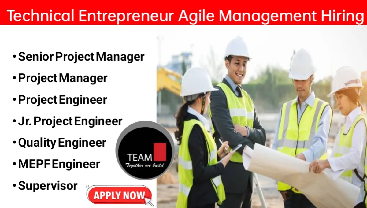 Technical Entrepreneur Agile Management Hiring 2024