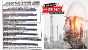 K&J Projects Pvt Ltd Urgent Hiring 2024