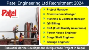 Patel Engineering Ltd Hiring 2024