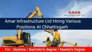 Amar Infrastructure Ltd Vacancy 2024