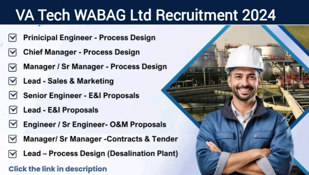 VA Tech WABAG Ltd Recruitment 2024