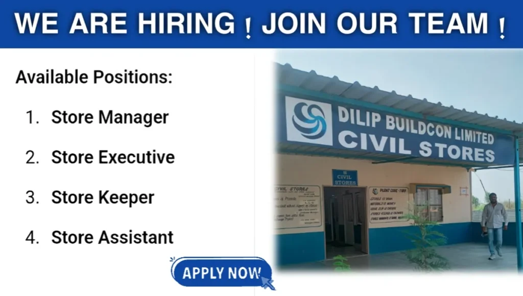 Dillip Buildcon Ltd Hiring