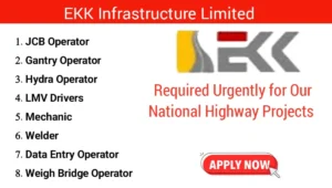 EKK Infrastructure Ltd Urgent Hiring