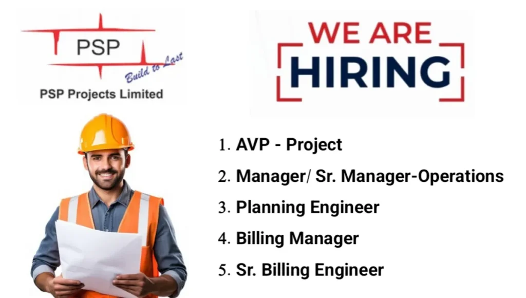 PSP Projects Ltd Latest Job Vacancy 2024