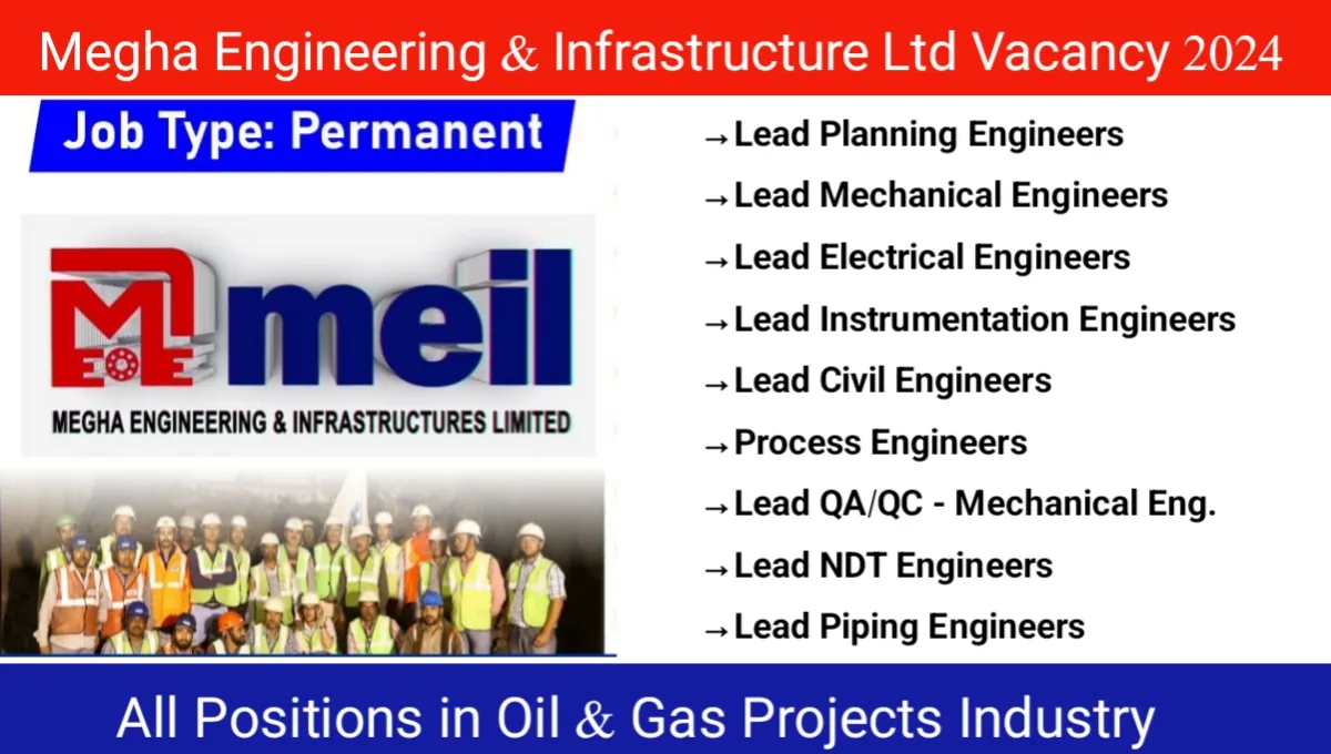 Megha Engineering & Infrastructure Ltd Vacancy 2024