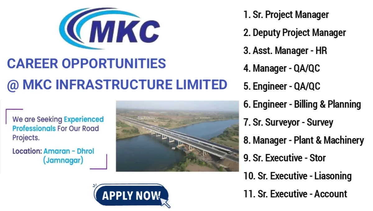 Career Opportunities MKC Infrastructure Ltd