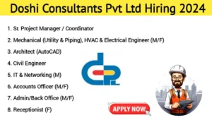 Doshi Consultants Pvt Ltd Hiring 2024