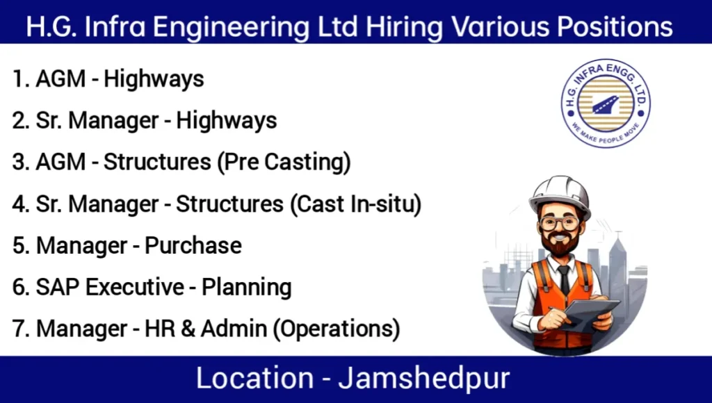 HG Infra Engineering Ltd Hiring