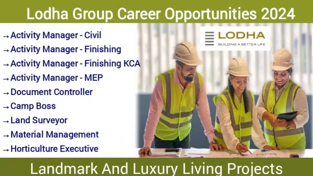 Lodha Group Vacancy